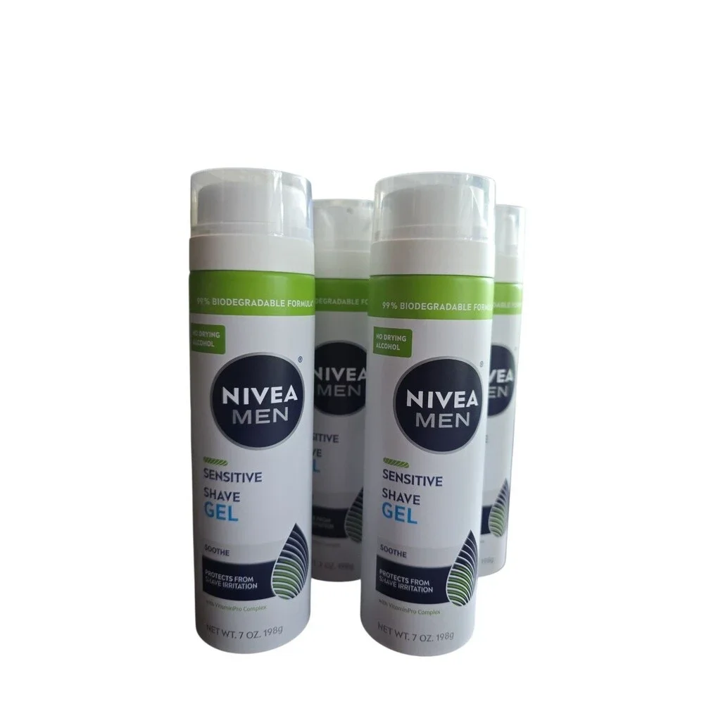 Nivea Men Sensitive Skin Shaving Gel 7oz (4 Pack)